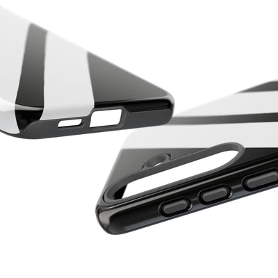Obsidian White Bars · Tough Handyhülle für Samsung