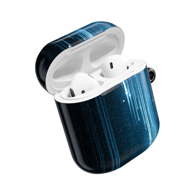 Nocturnal Cascade · Hard Case for AirPods & AirPods Pro · Black