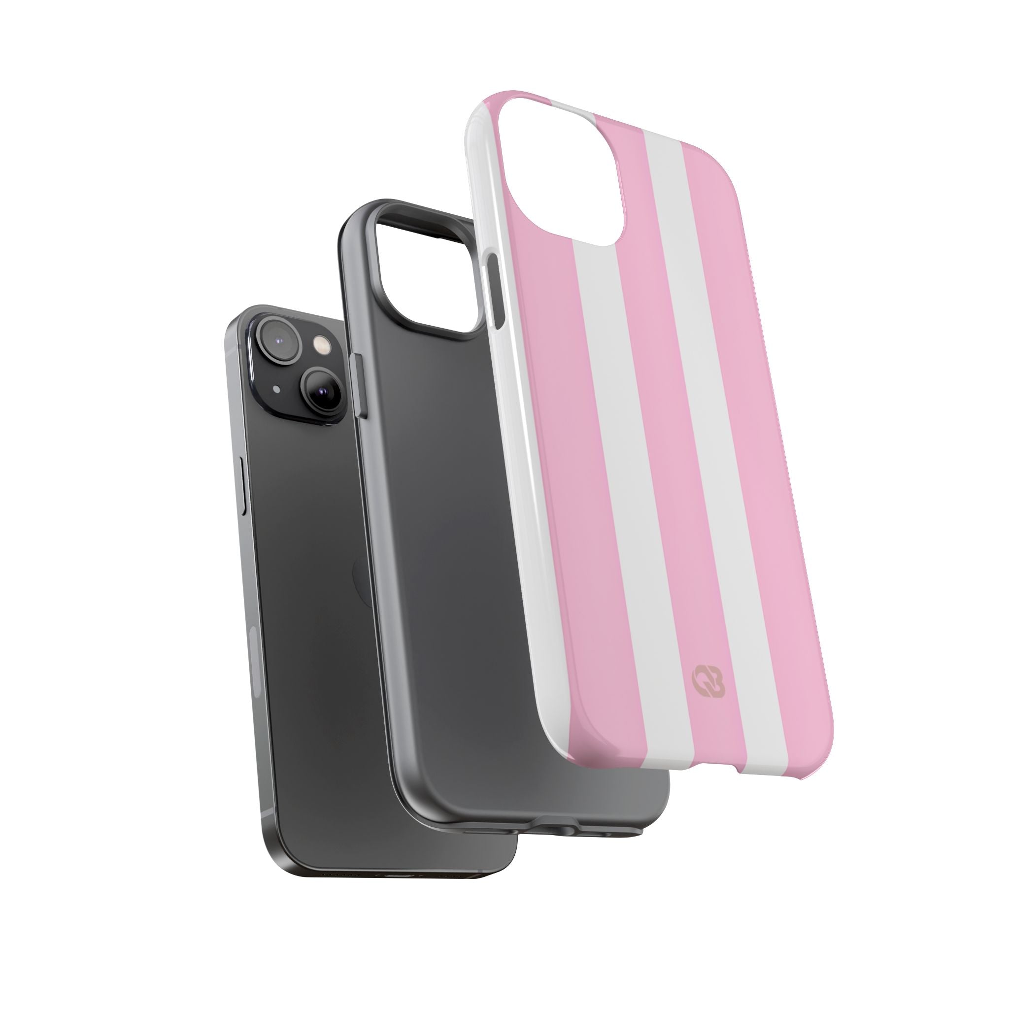 Soft Pink Stripe · Tough Coque de téléphone pour iPhone