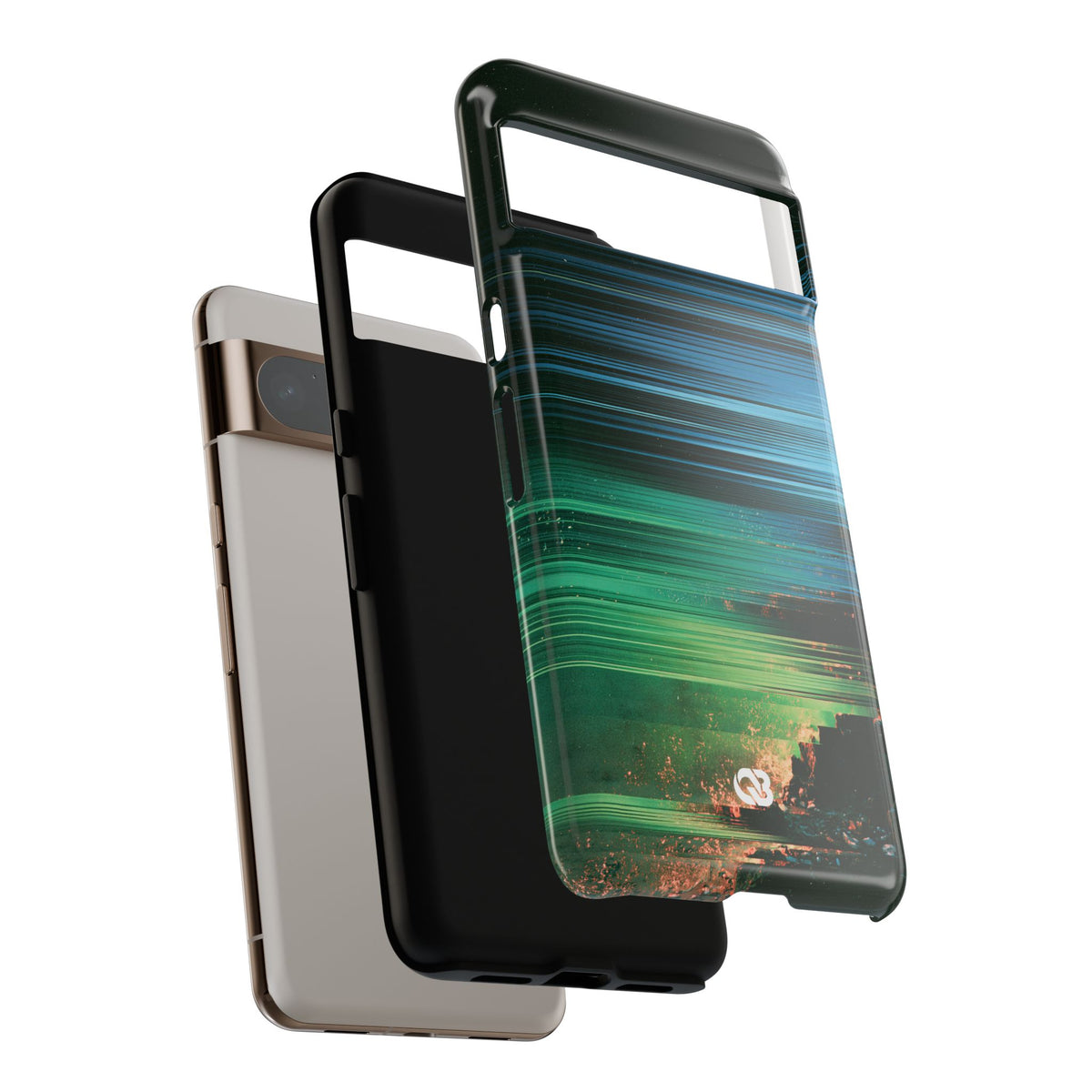 Digital Shoreline Drift · Tough Phone Case for Pixel ·  Teal