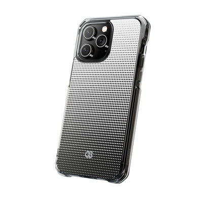 Black Impact MagSafe Phone Case for iPhone - Obsidian Halftone Flux
