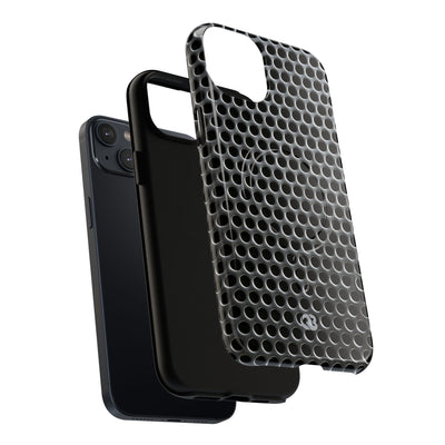 Silver Tough 2.0 Magsafe Phone Case for iPhone - Brutalist Steel Mesh
