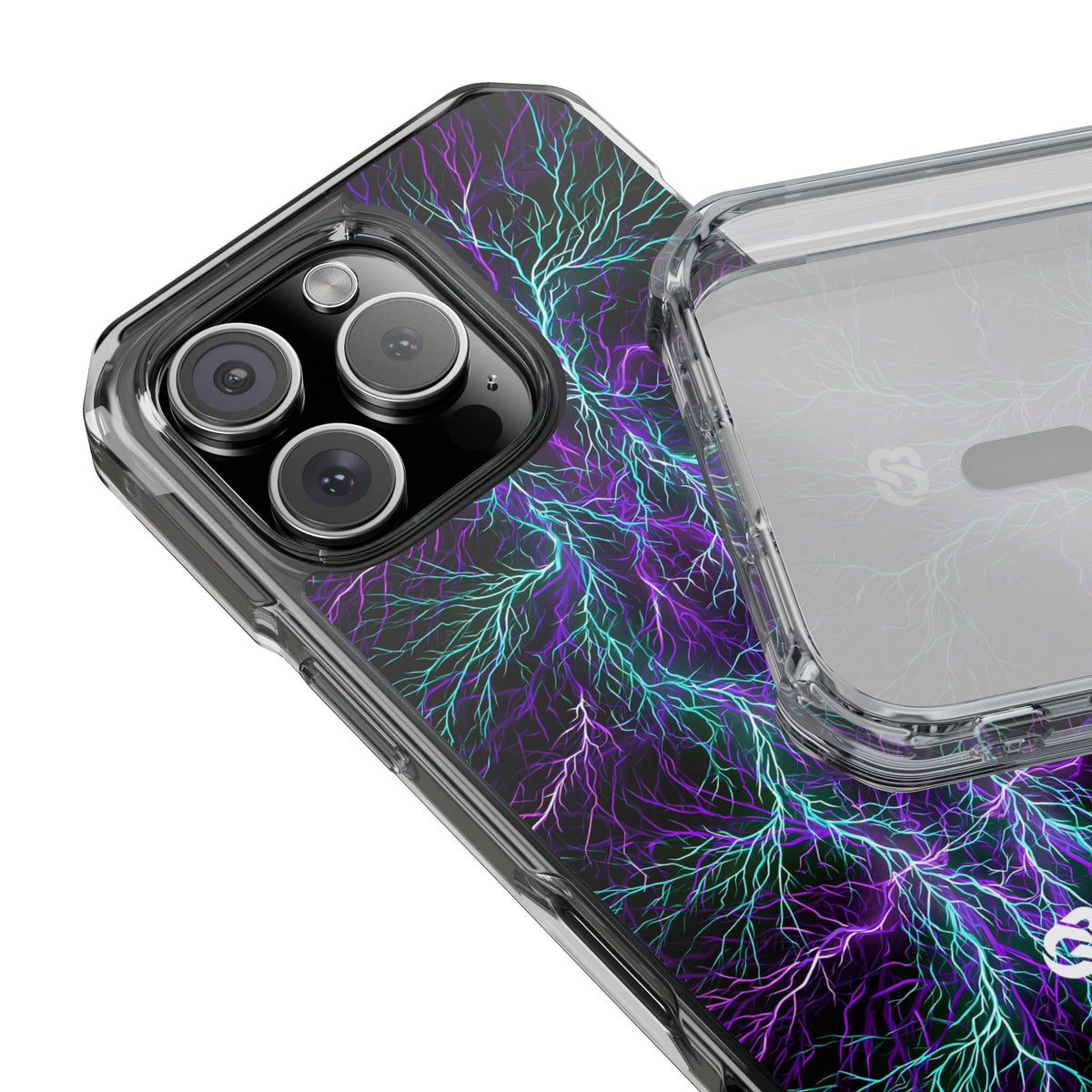 Electric Plasma Arbor · Clear Impact Magnetic Phone Case for iPhone · Purple