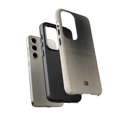Beige Tough Phone Case for Samsung - Carbon Screen Grid