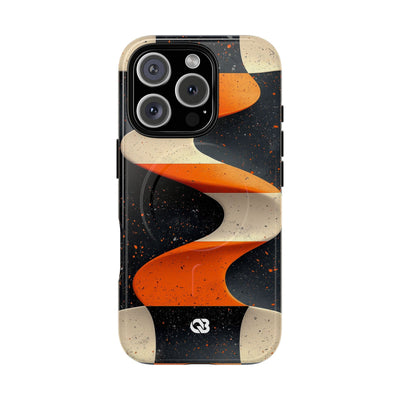 Orange Grit Twist · Tough+ Phone Case for iPhone · Magsafe