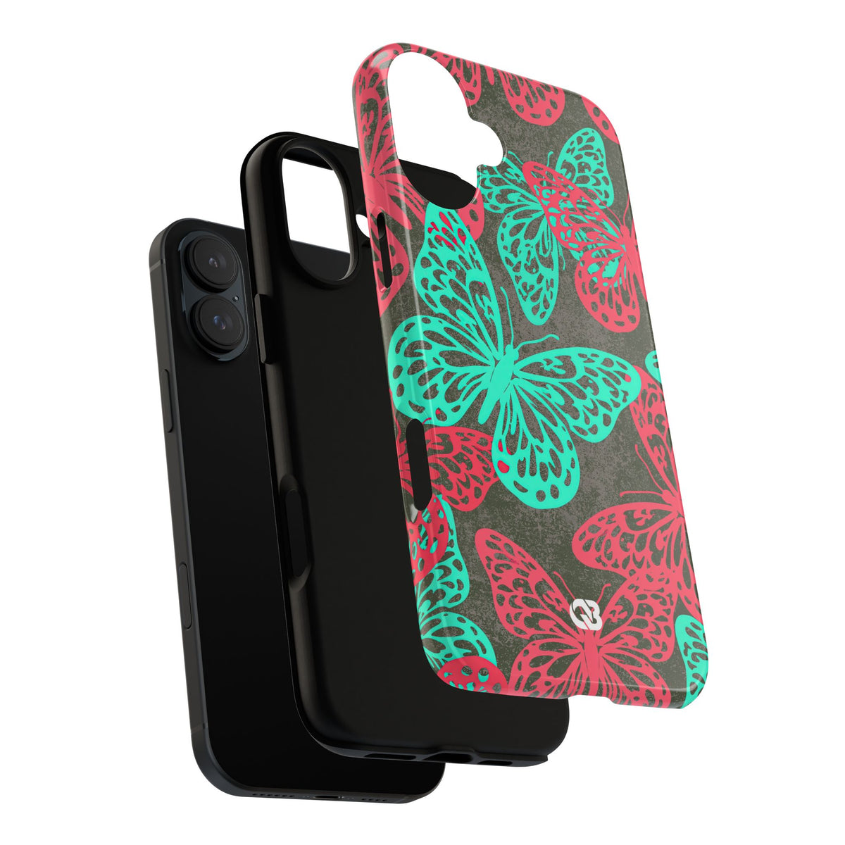 Electric Papillon · Tough Phone Case for iPhone · Pink
