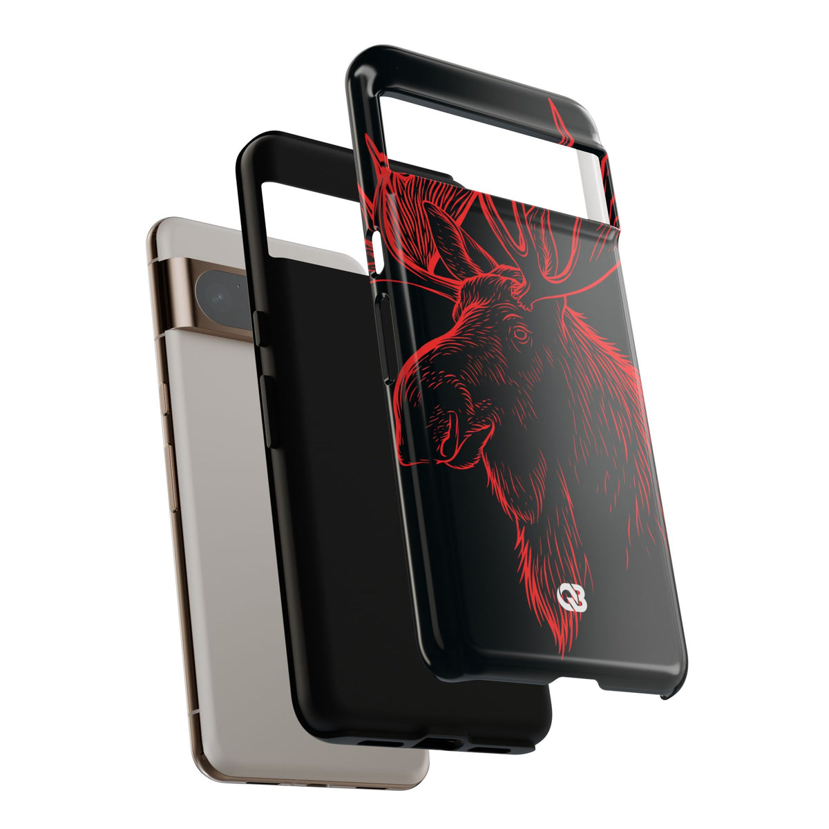 Nordic Elk · Tough Phone Case for Pixel ·  Black