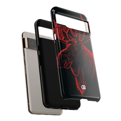 Nordic Elk · Tough Phone Case for Pixel ·  Black