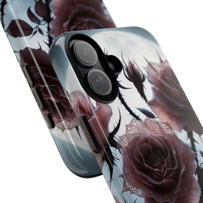 Moonlit Roses iPhone 16 Plus Case - Tough