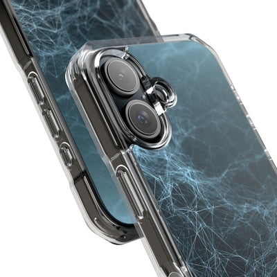 Teal Impact MagSafe Phone Case for iPhone - Arctic Neural Mesh