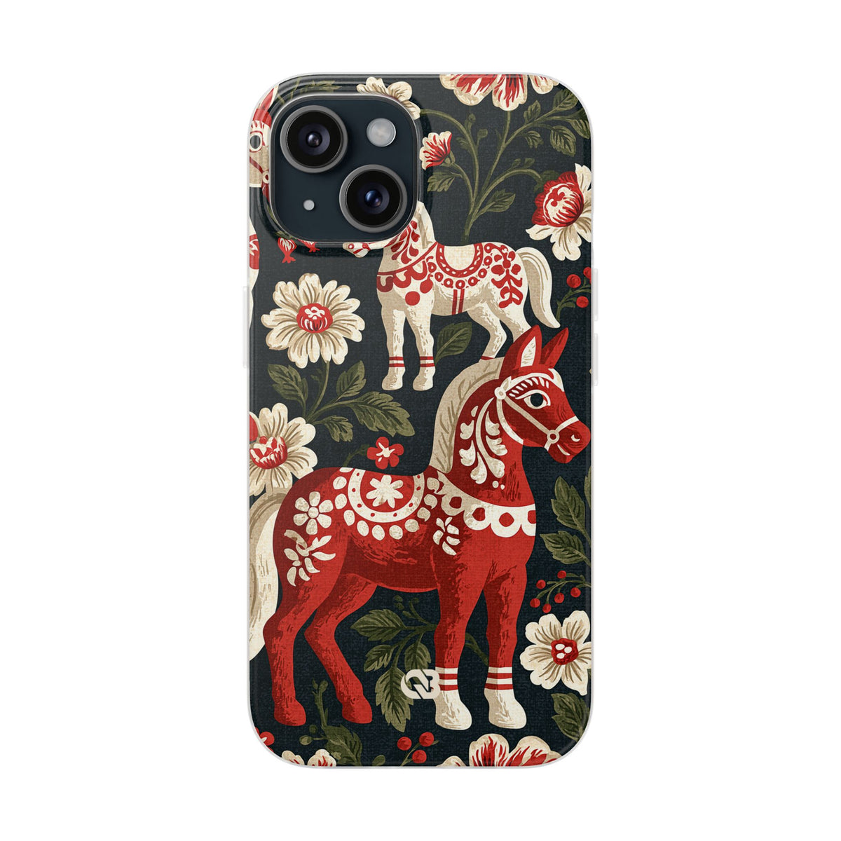 Nordic Dala Meadow · Lite Phone Case for iPhone ·  Red