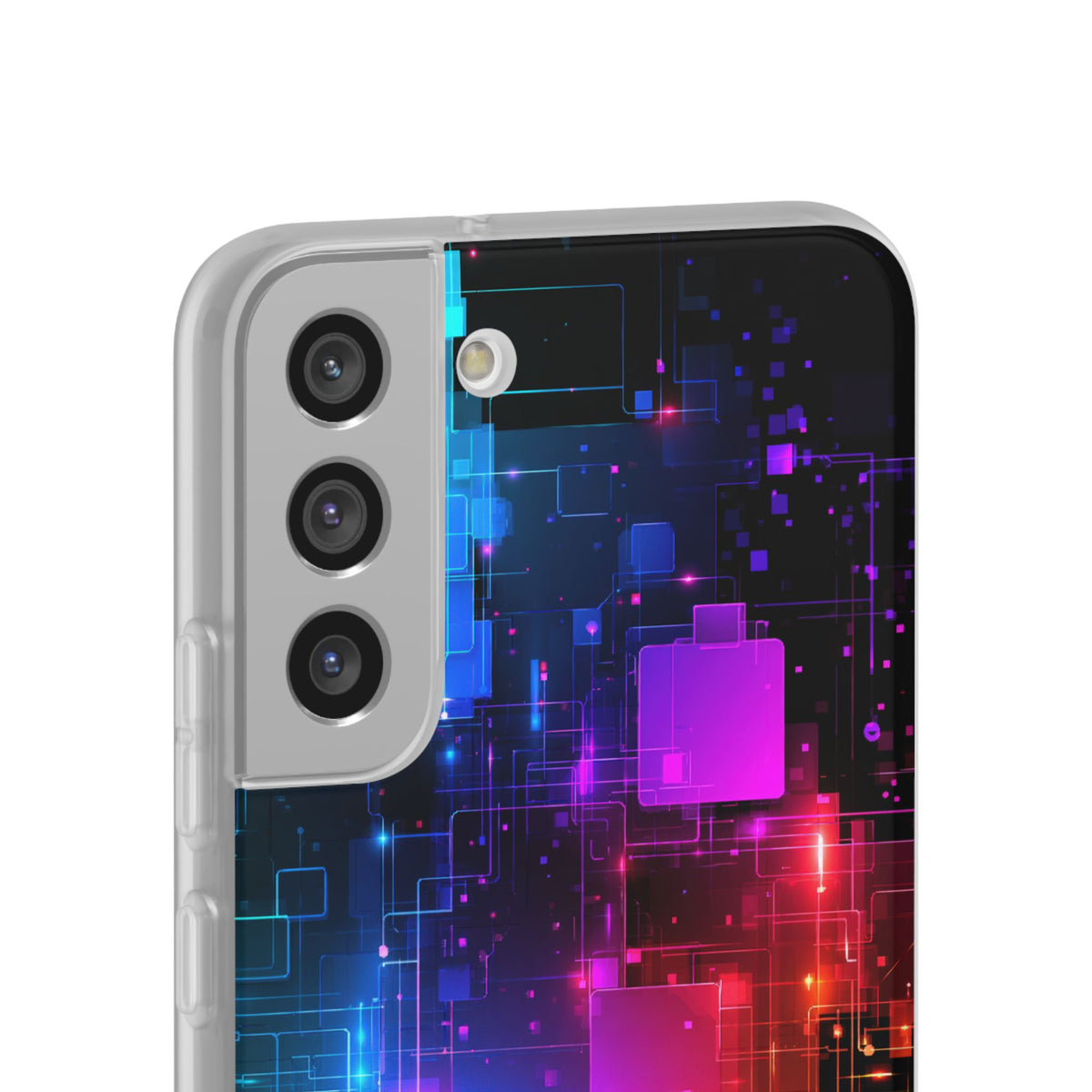 Spectral Circuit Grid · Lite Phone Case for Samsung · Black