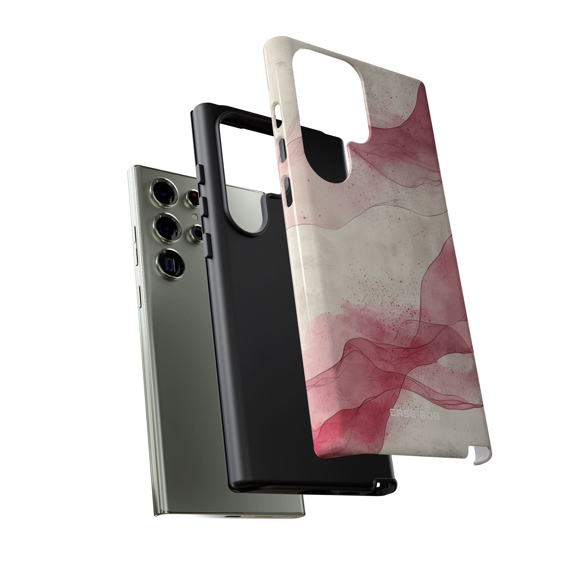 Crimson Waves Samsung S23 Ultra Case - Tough