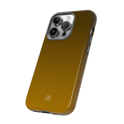 Gold Tough Phone Case for iPhone - Scorched Gold Haze