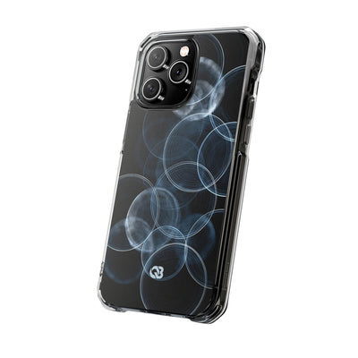 Blue Impact MagSafe Phone Case for iPhone - Cyan Pulse Ripple
