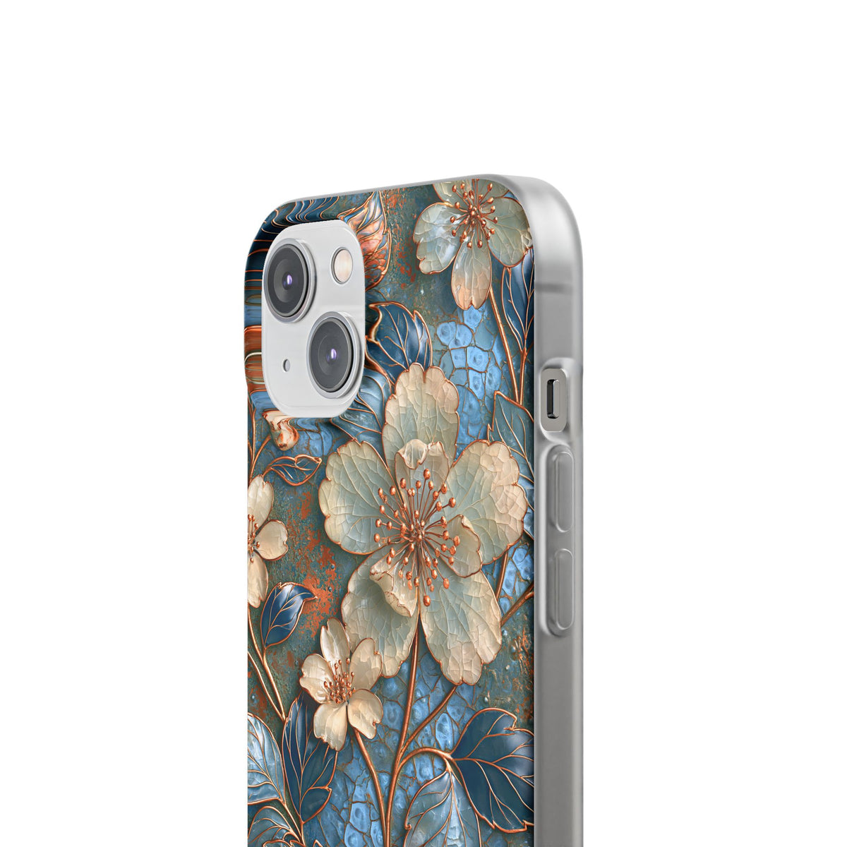 Gilded Blossom Reverie · Lite Phone Case for iPhone ·  Teal