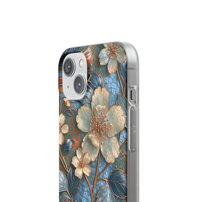 Gilded Blossom Reverie · Lite Phone Case for iPhone ·  Teal