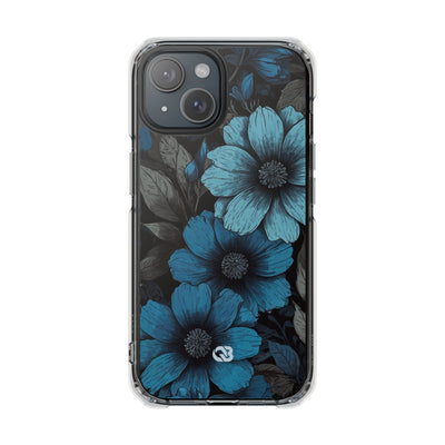 Obsidian Blue Petals · Impact Telefoncover til iPhone · Magsafe