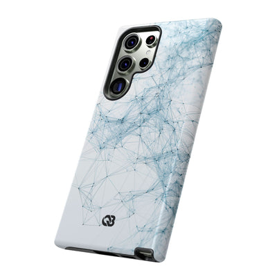 Blue Tough Phone Case for Samsung - Glacial Neural Web
