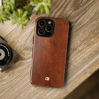 Orange Tough Phone Case for iPhone - Oxidized Iron Crust