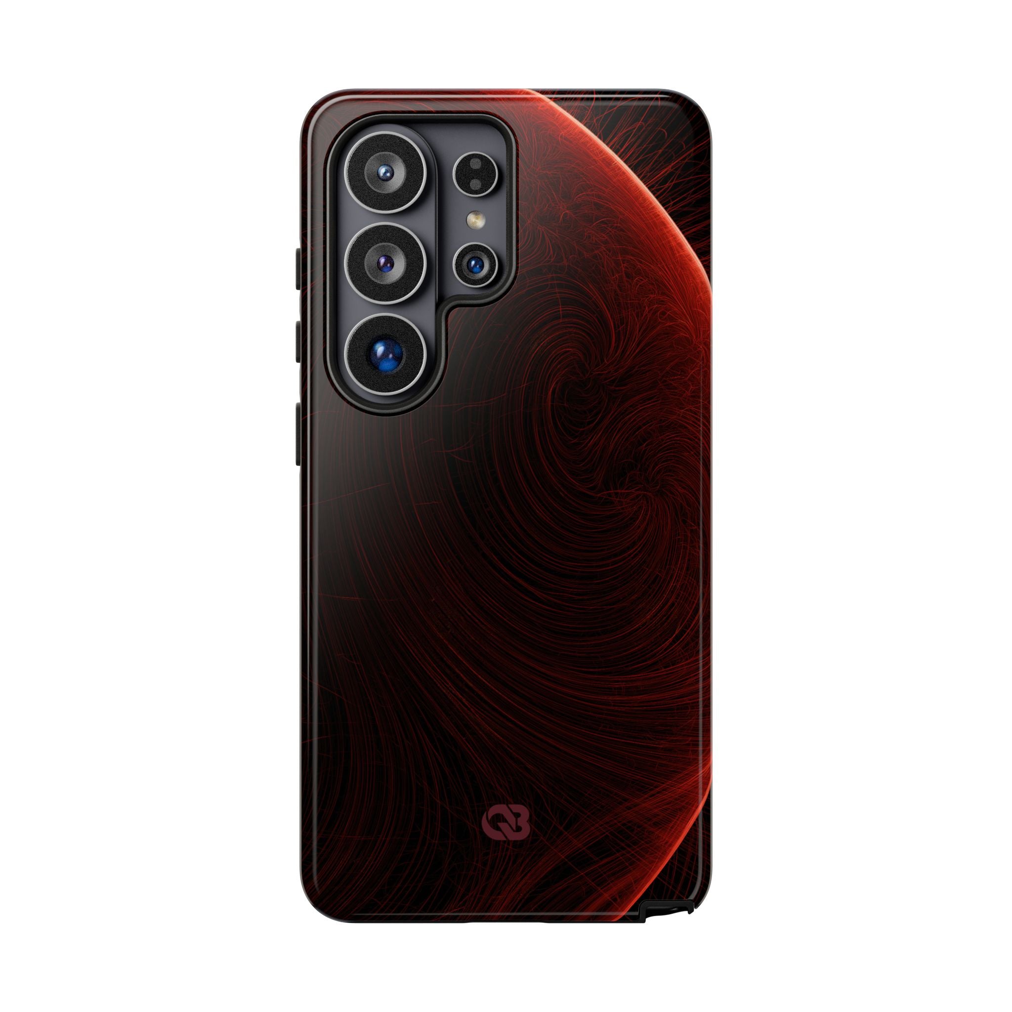 Red Tough Phone Case for Samsung - Crimson Flare Flux