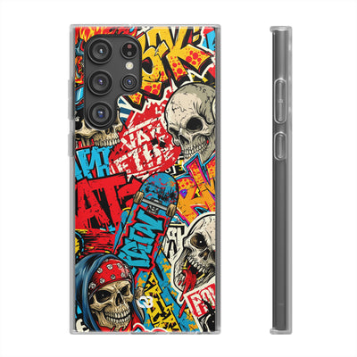 Skate Skull Riot · Lite Phone Case for Samsung · Red