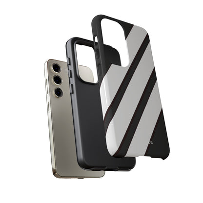 Diagonal Bands Noir Samsung S23 Case - Tough