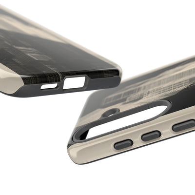 Beige Tough Phone Case for Samsung - Monolith Urban Grid