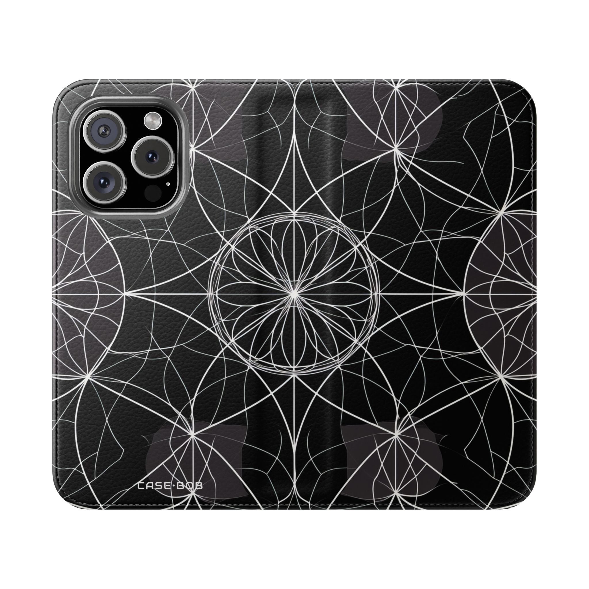 White Mandala Radiance - iPhone 16 Pro Case - Wallet