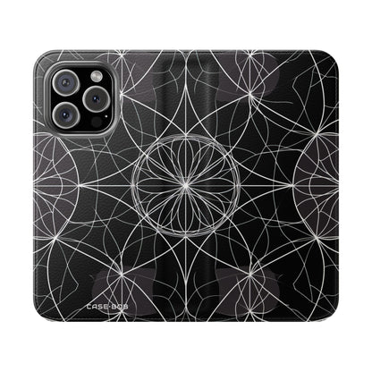 Witte Mandala Stralings - iPhone 16 Pro Case - Portemonnee