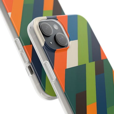 Angled Retro Mosaic · Soft Handyhülle für iPhone