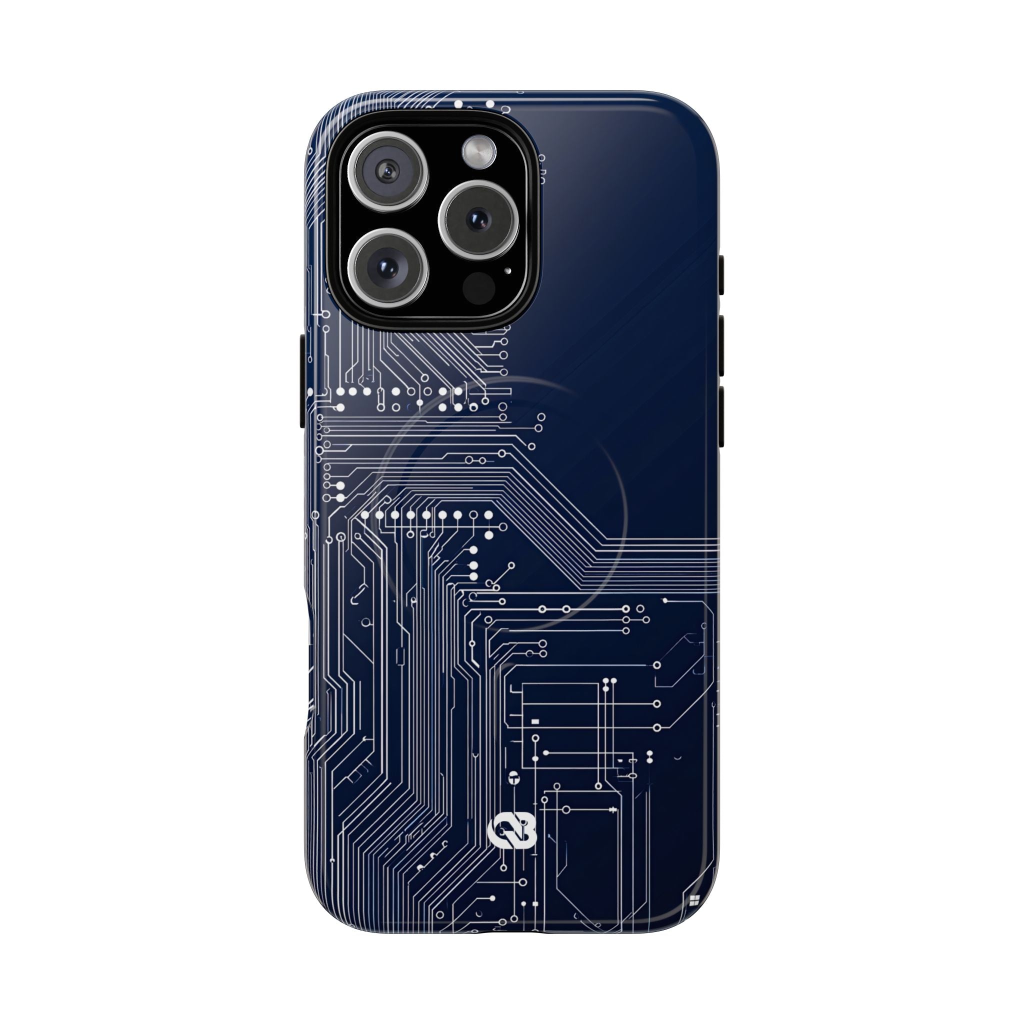 Blue Tough 2.0 Magsafe Phone Case for iPhone - Cobalt Data Stream