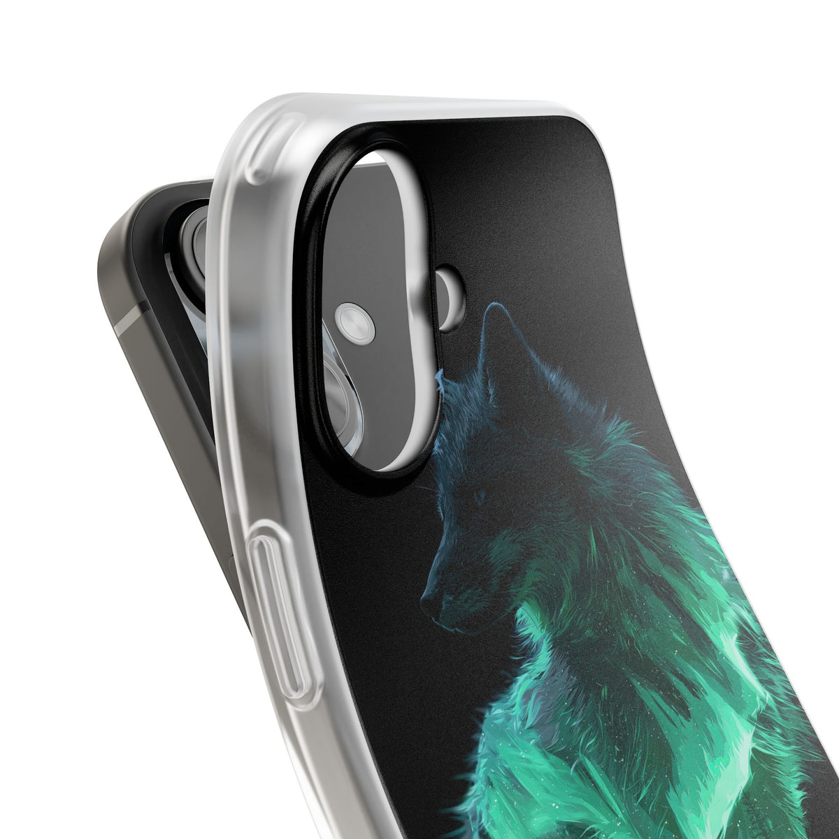 Nordic Aurora Fox · Lite Phone Case for iPhone ·  Teal