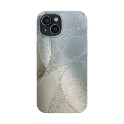Silver Lite Phone Case for iPhone - Frosted Silver Mosaic