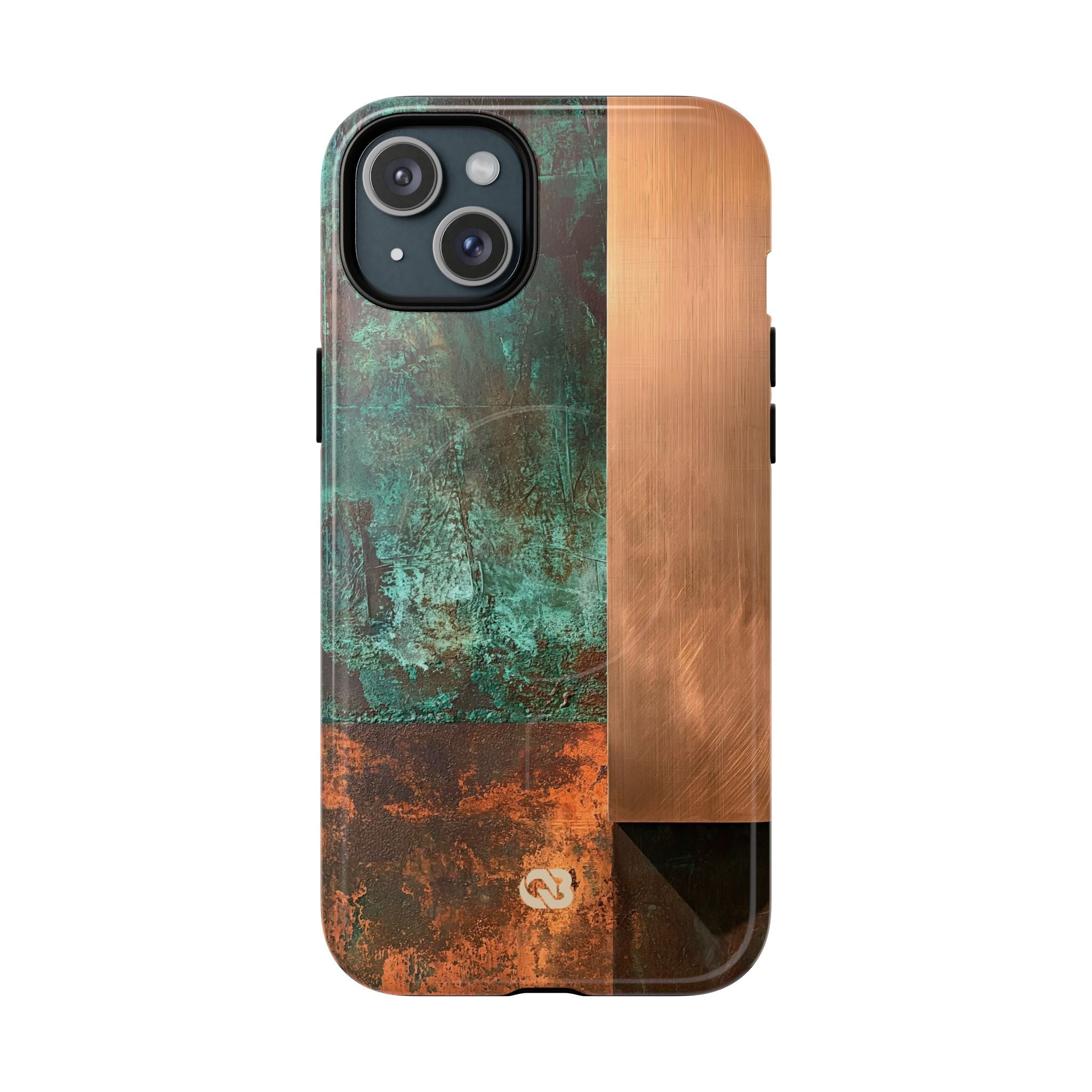 Teal Tough 2.0 Magsafe Phone Case for iPhone - Verdigris Copper Slab