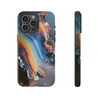 Prismatic Aura Flow · Tough Phone Case for iPhone · Blue
