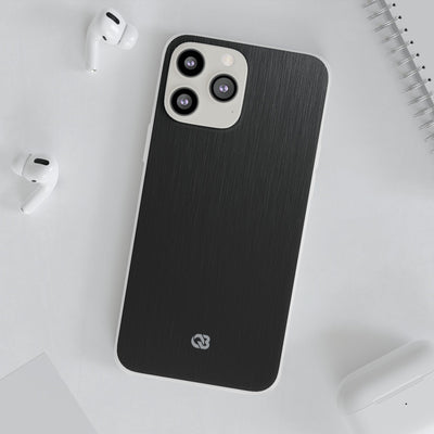 Obsidian Brushed Steel · Lite Phone Case for iPhone ·  Black