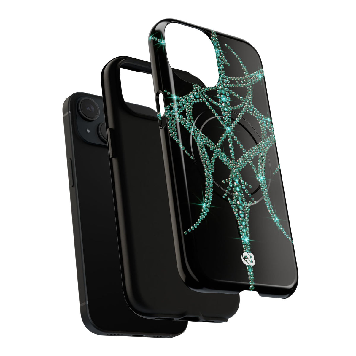 Teal Cyber Sigil · Tough 2.0 Magnetic Phone Case for iPhone · Teal