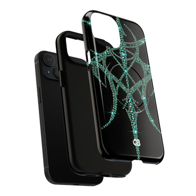 Teal Cyber Sigil · Tough 2.0 Magnetic Phone Case for iPhone · Teal