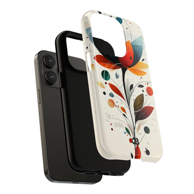 Burnt Petal Abstract · Tough+ etui na telefon dla iPhone · MagSafe