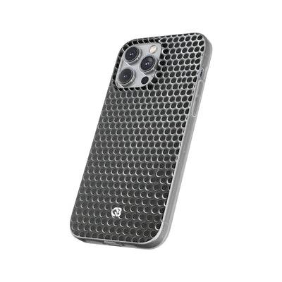 Brushed Perforated Steel · Lite Phone Case for iPhone ·  Silver