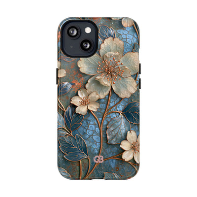 Gilded Blossom Reverie · Tough 2.0 Magnetic Phone Case for iPhone · Teal