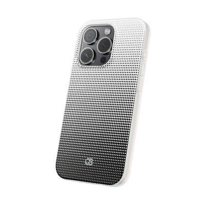 Black Lite Phone Case for iPhone - Obsidian Halftone Flux