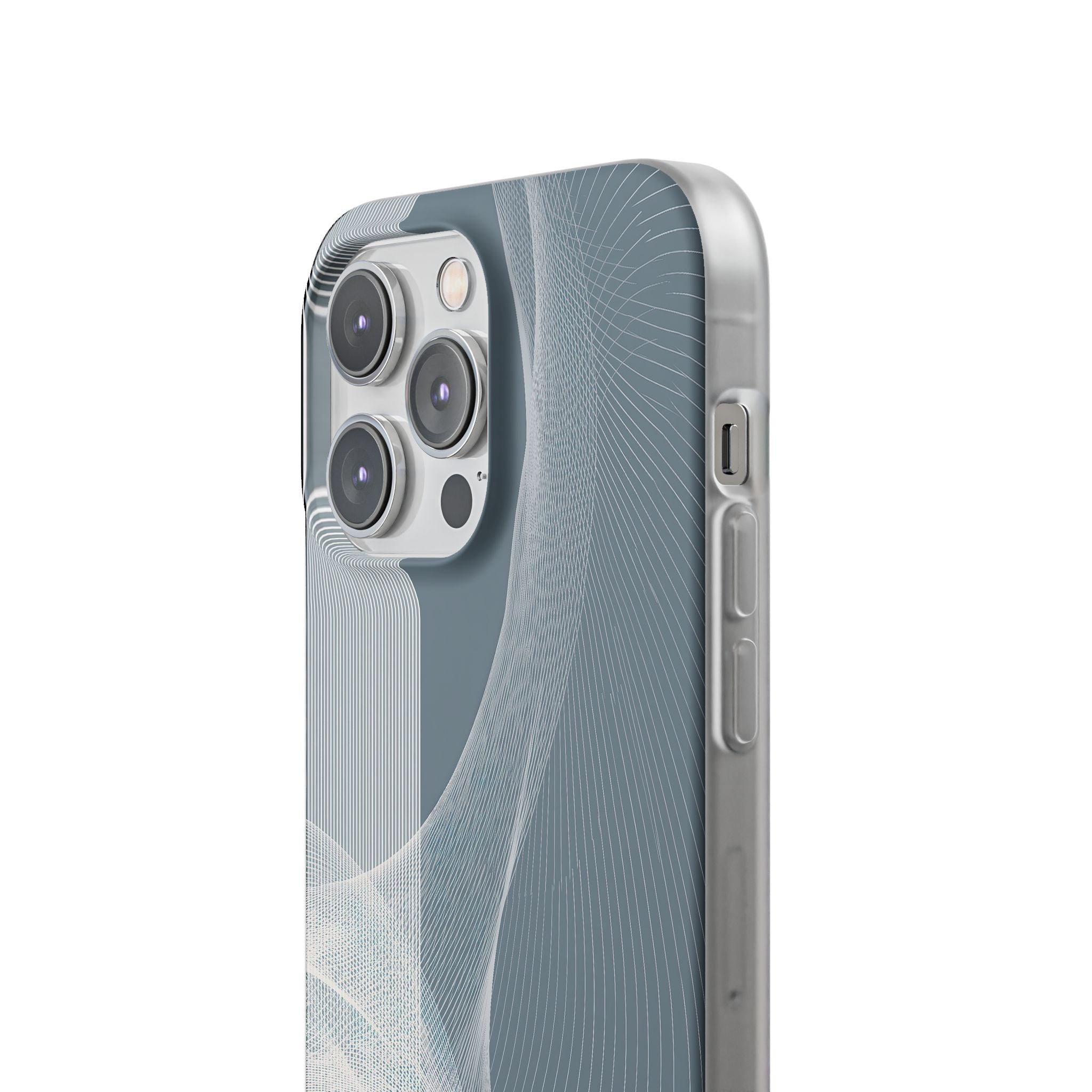 Grey Lite Phone Case for iPhone - Slate Mesh Horizon