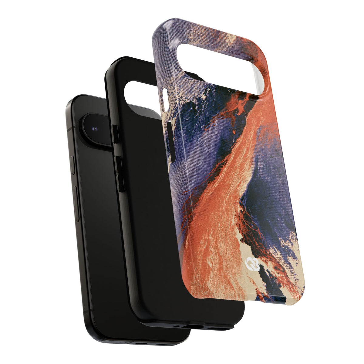 Solar Aura Drift · Tough Phone Case for Pixel ·  Orange