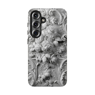 Rococo Marble Rose · Tough Phone Case for Samsung · White