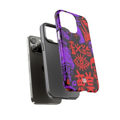 Underground Cyber Glyphs · Tough Phone Case for iPhone · Black