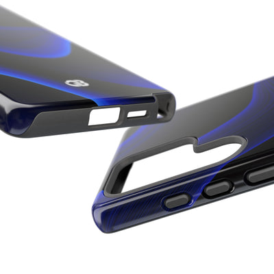 Blue Tough Phone Case for Samsung - Electric Cobalt Flow