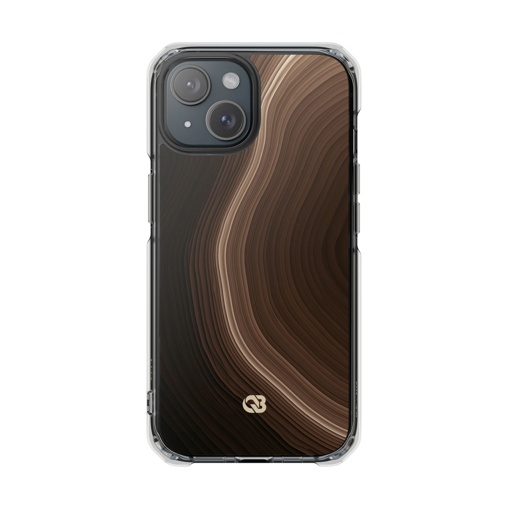 Brown Impact MagSafe Phone Case for iPhone - Bronzed Canyon Relief