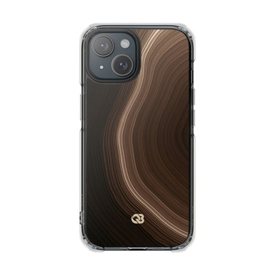 Brown Impact MagSafe Phone Case for iPhone - Bronzed Canyon Relief